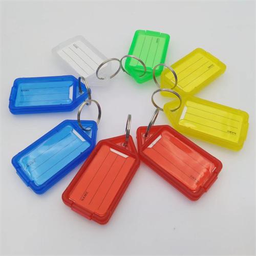 Hot Popular Assorted Colors Plastic Key Tag