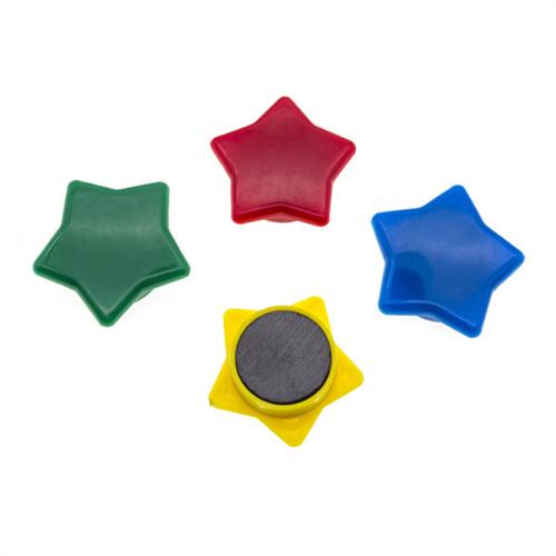 Colorful Star Shape Plastic Magnetic Button