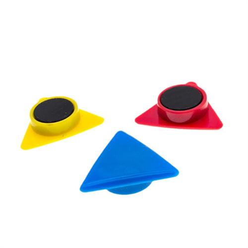 Colorful Triangle Shape Plastic Magnetic Button