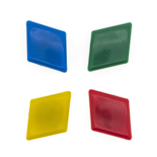 Colorful Diamond Shape Plastic Magnetic Button